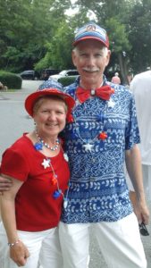 Kris & Lenny Clark as Grand Marshalls in the Barnstable- West Barnstable 4th of July Parade
