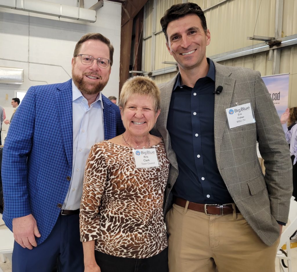 Kris with Paul & Eric at the Cape Cod 2024 Big Blue Conference